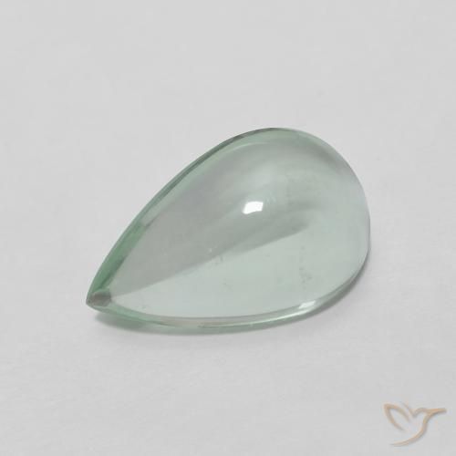 Fluorine Vert jaune très clair naturelle En forme de poire, 3.50 ct, Transparent