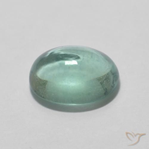 Fluorine Vert bleu très clair naturelle ovale, 2.23 ct, Transparent