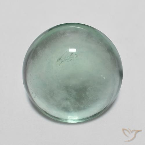 6.16ct Naturel Bleu vert Fluorine, Tour, Transparent