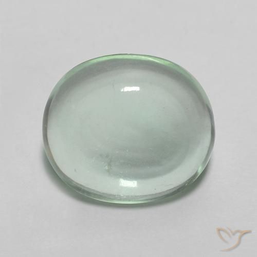 3.18ct Naturel Menthe verte Fluorine, ovale, Transparent