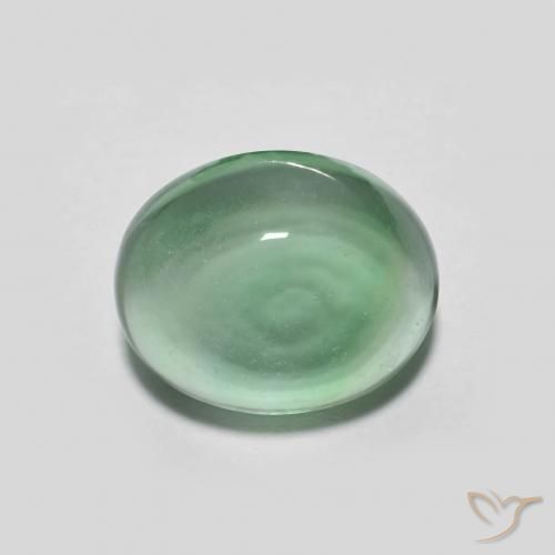 3.67ct Naturel Vert bleu clair Fluorine, ovale, Transparent