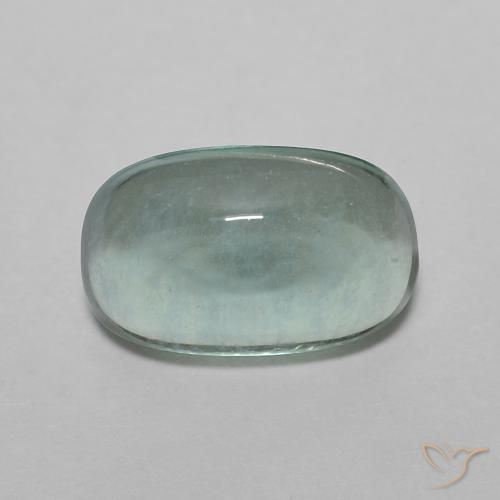3.12ct Naturel Vert bleu clair Fluorine, ovale, Transparent