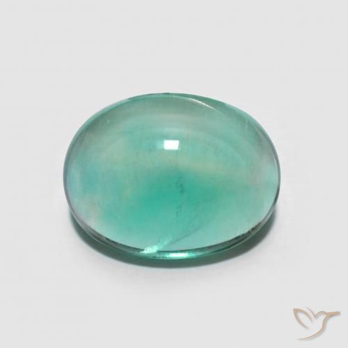 4.49ct Naturel Vert frais Fluorine, ovale, Transparent