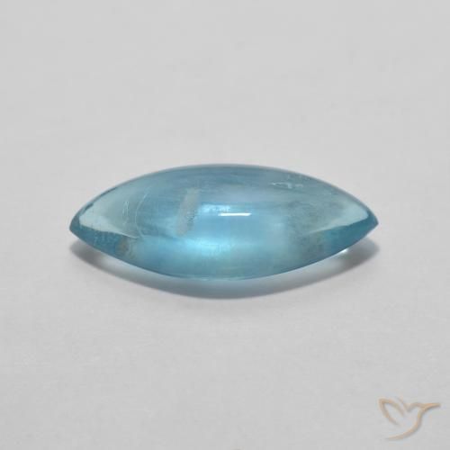 Fluorine Sarcelle léger naturelle Marquise, 2.12 ct, Transparent