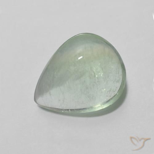 Fluorine Vert très clair naturelle En forme de poire, 3.00 ct, Transparent
