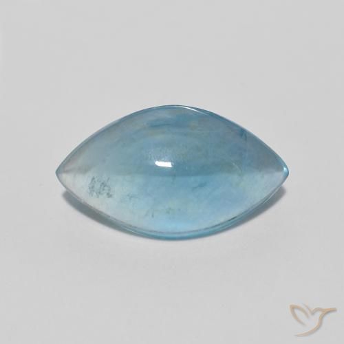 3.88ct Naturel Vert bleu clair Fluorine, Marquise, Transparent