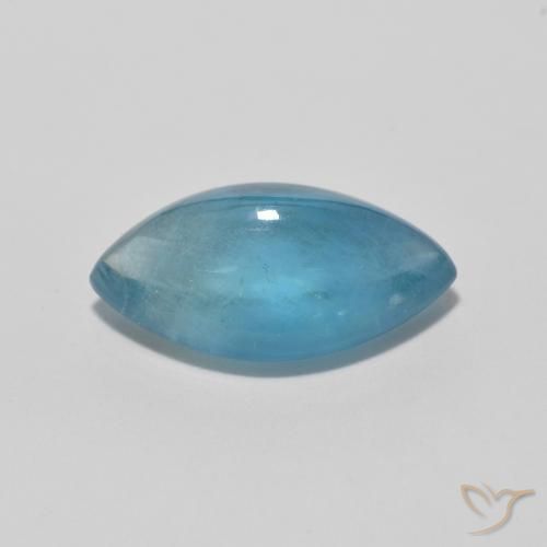 Fluorine Vert bleu clair naturelle Marquise, 3.88 ct, Transparent
