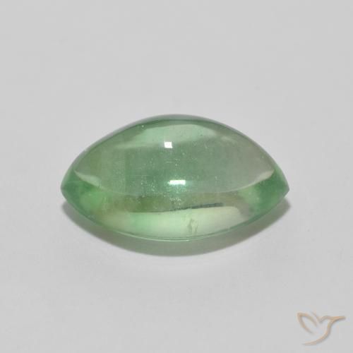 Fluorine Vert terreux naturelle Marquise, 4.01 ct, Transparent
