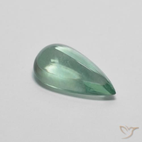 3.00ct Naturel Menthe verte Fluorine, En forme de poire, Transparent