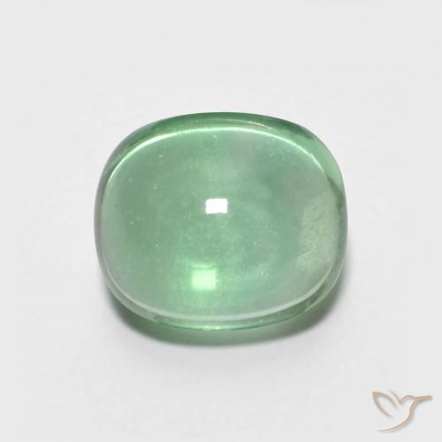 Fluorine Vert clair naturelle ovale, 3.90 ct, Transparent