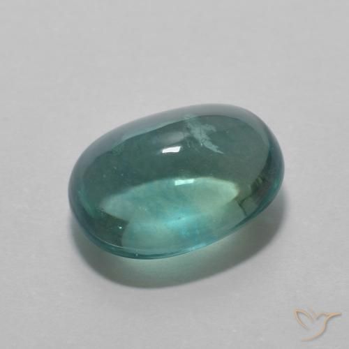 5.08ct Naturel Vert bleu Fluorine, ovale, Transparent