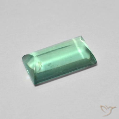 5.89ct Naturel Vert clair Fluorine, Baquette, Transparent