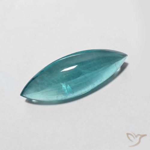 Fluorite turquoise naturelle marquise, 5,24 ct, transparent