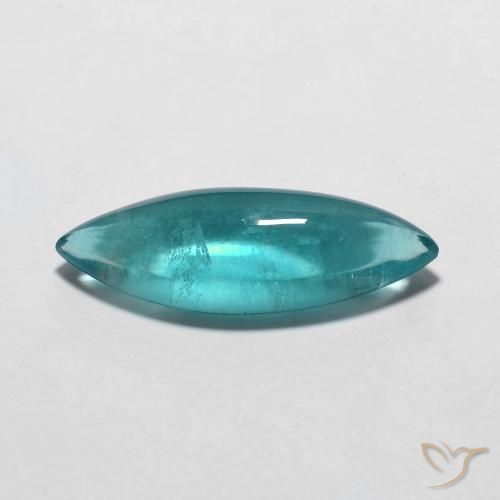 Fluorite turquoise naturelle marquise, 5,24 ct, transparent