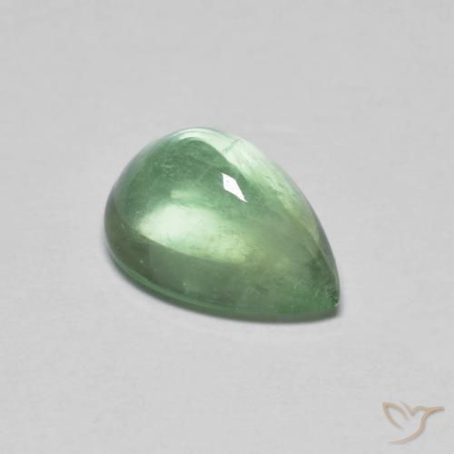 Fluorine Vert chaud naturelle En forme de poire, 2.75 ct, Transparent