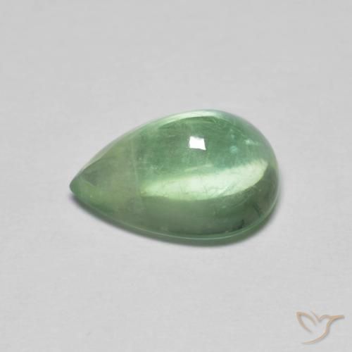 Fluorine Vert chaud naturelle En forme de poire, 2.75 ct, Transparent