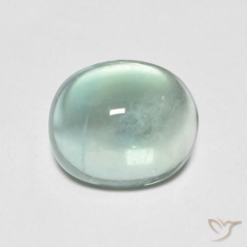 3.15ct Naturel Vert bleu très clair Fluorine, ovale, Transparent