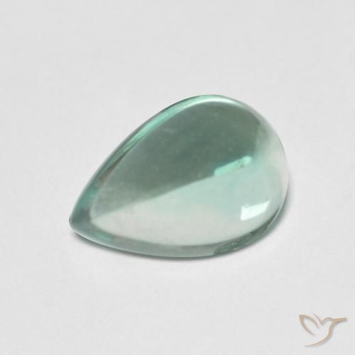 Fluorine Vert bleu très clair naturelle En forme de poire, 2.26 ct, Transparent