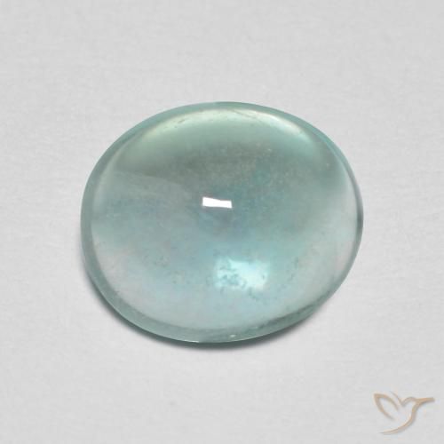 2.19ct Naturel Vert pâle Fluorine, ovale, Transparent