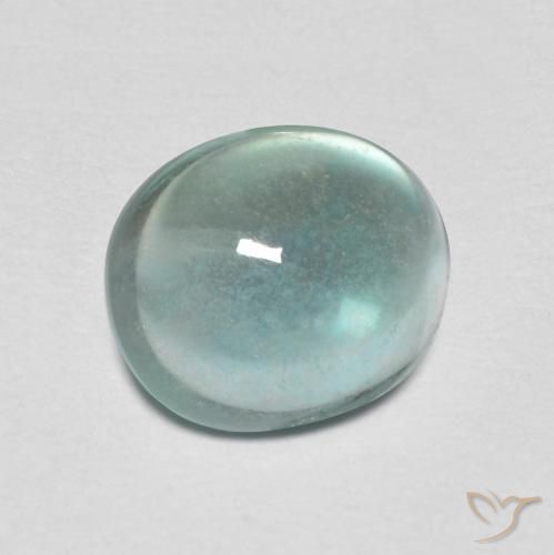 Fluorine Vert pâle naturelle ovale, 2.19 ct, Transparent