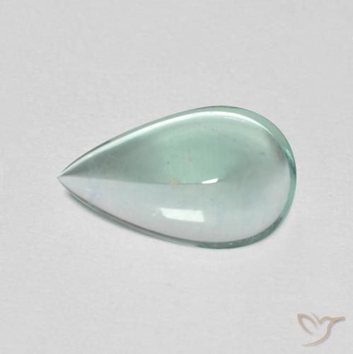 Fluorine Vert pâle naturelle En forme de poire, 1.88 ct, Transparent