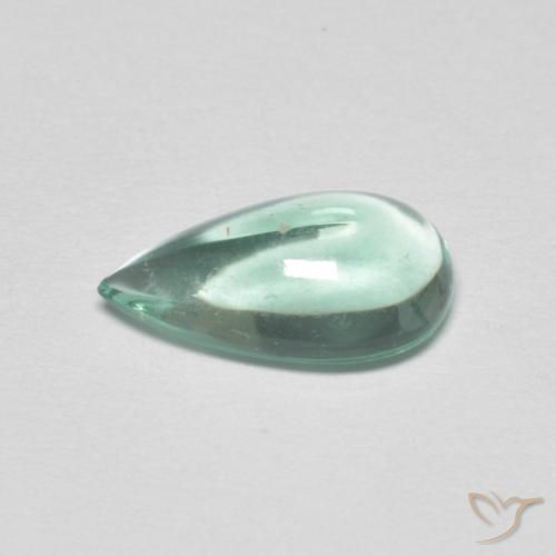 Fluorine Vert pâle naturelle En forme de poire, 1.88 ct, Transparent