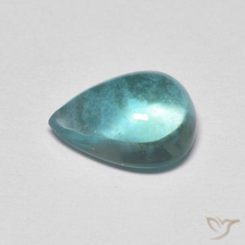 Fluorine Vert bleu clair naturelle En forme de poire, 2.48 ct, Transparent