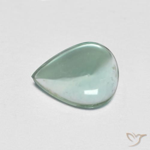 1.93ct Naturel Bleu vert Fluorine, En forme de poire, Transparent