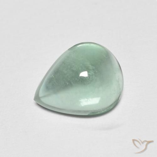2.77ct Naturel Vert bleu clair Fluorine, En forme de poire, Transparent