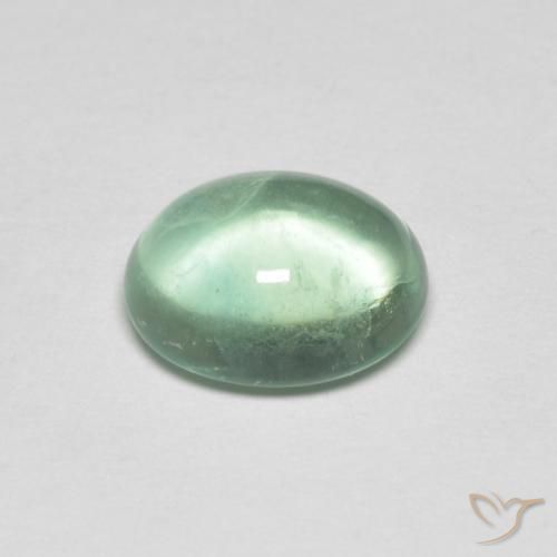 Fluorine Vert très clair naturelle ovale, 3.26 ct, Transparent