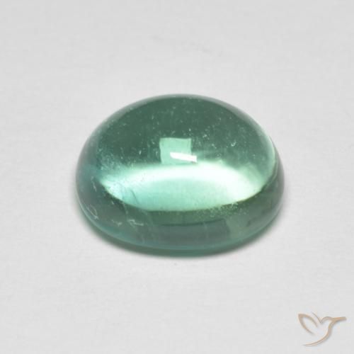 Fluorine Vert frais naturelle ovale, 4.54 ct, Transparent
