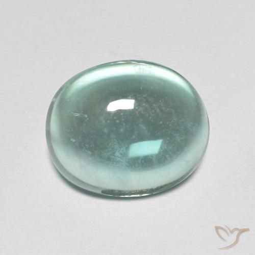 6.35ct Naturel Vert clair Fluorine, ovale, Transparent
