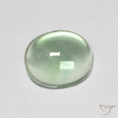3.42ct Naturel Vert clair Fluorine, ovale, Transparent