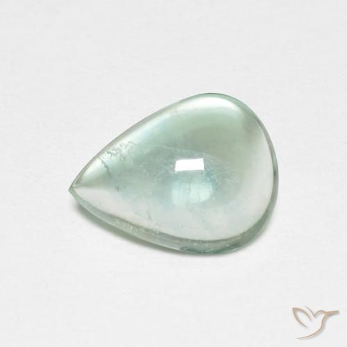 2.06ct Naturel Vert bleu clair Fluorine, En forme de poire, Transparent
