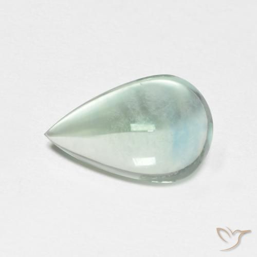 1.95ct Naturel Vert bleu clair Fluorine, En forme de poire, Transparent