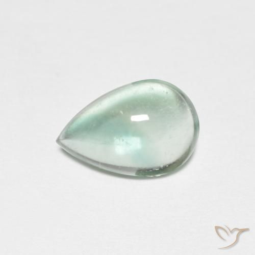 1.85ct Naturel Vert bleu clair Fluorine, En forme de poire, Transparent
