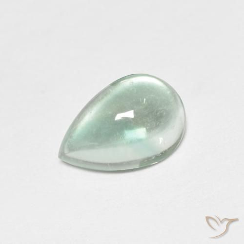 Fluorine Vert bleu clair naturelle En forme de poire, 1.85 ct, Transparent