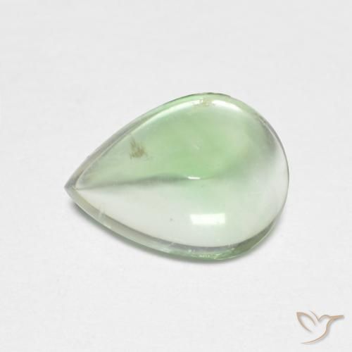 2.74ct Naturel Vert clair Fluorine, En forme de poire, Transparent