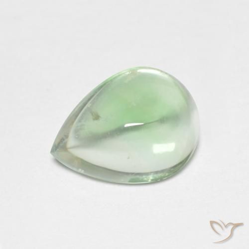 Fluorine Vert clair naturelle En forme de poire, 2.74 ct, Transparent