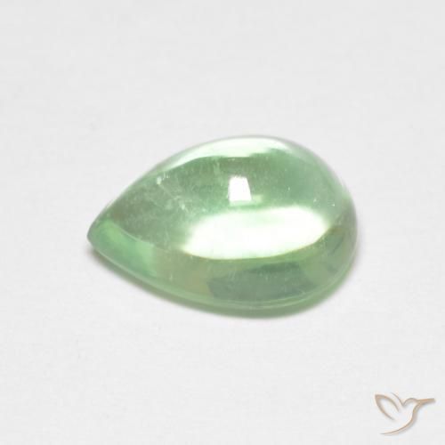 Fluorine Vert clair naturelle En forme de poire, 2.74 ct, Transparent
