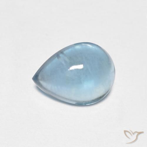 1.88ct Naturel Sarcelle léger Fluorine, En forme de poire, Transparent