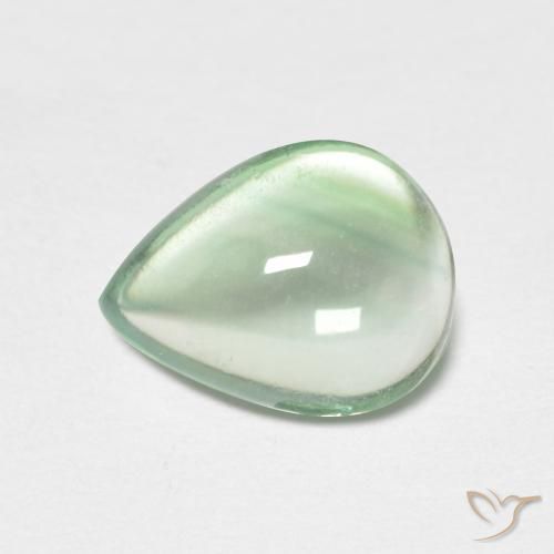 2.21ct Naturel Vert moyen Fluorine, En forme de poire, Transparent