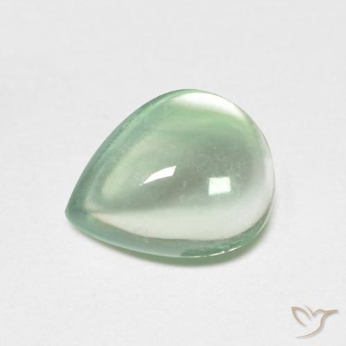 Fluorine Vert moyen naturelle En forme de poire, 2.21 ct, Transparent
