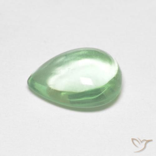 Fluorine Vert moyen naturelle En forme de poire, 2.21 ct, Transparent