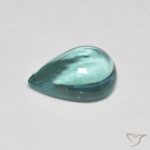 Fluorine Vert bleu très clair naturelle En forme de poire, 2.34 ct, Transparent