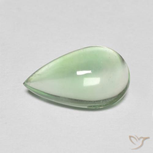 2.66ct Naturel Vert clair Fluorine, En forme de poire, Transparent