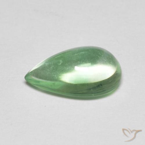 Fluorine Vert clair naturelle En forme de poire, 2.66 ct, Transparent