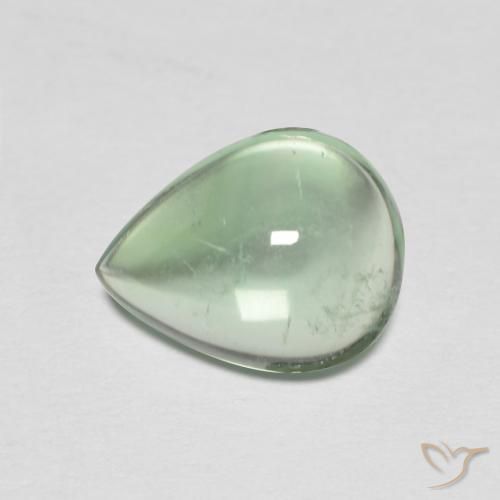 2.62ct Naturel Menthe verte Fluorine, En forme de poire, Transparent