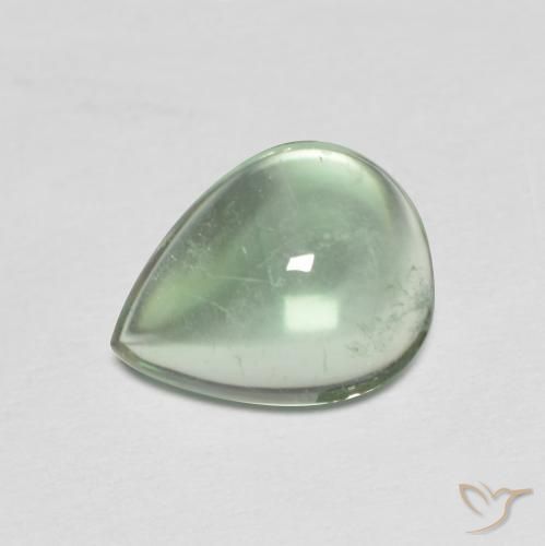 Fluorine Menthe verte naturelle En forme de poire, 2.62 ct, Transparent