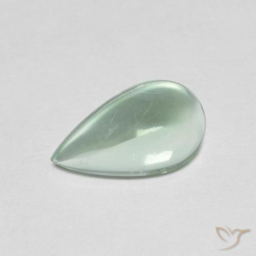 Fluorine Menthe légère naturelle En forme de poire, 1.98 ct, Transparent